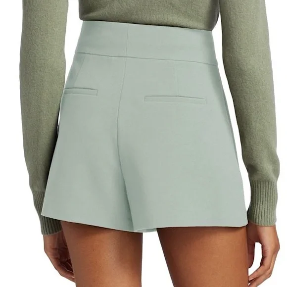 Alice + Olivia Cady High Waisted Shorts - Sage (NWOT) - Picture 2 of 5